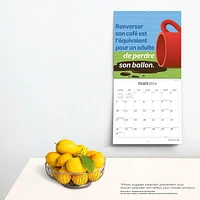 Brush Dance Avant tout, un Café 2024 12x24 Inch Square Wall Calendar, 9781975470524