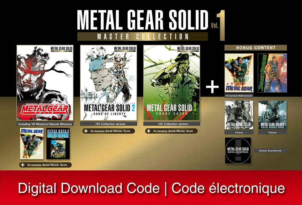 METAL GEAR SOLID: MASTER COLLECTION Vol. 1 - Nintendo Switch [Digital Code]