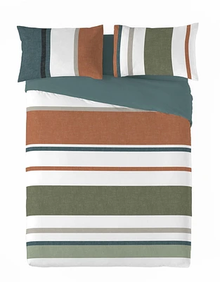 Gouchee Home Travis Stripe Print Cotton Duvet Cover Set