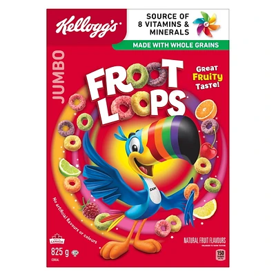 Céréales Kellogg's Froot Loops, format géant, 825 g 825 g