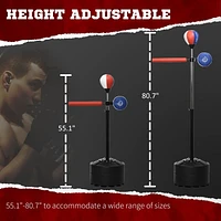 Soozier Speed Bag Sac de boxe ajustable avec support et barre de réflexe, Multi