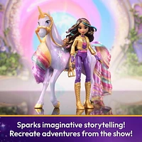 Unicorn Academy, Coffret Sophia & Wildstar avec 2 accessoires d'équitation et un accessoire de coiffure, poupées et licornes pour filles à partir de 4 ans