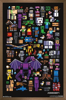 Minecraft - Mobbery Wall Poster, 22.375" x 34"