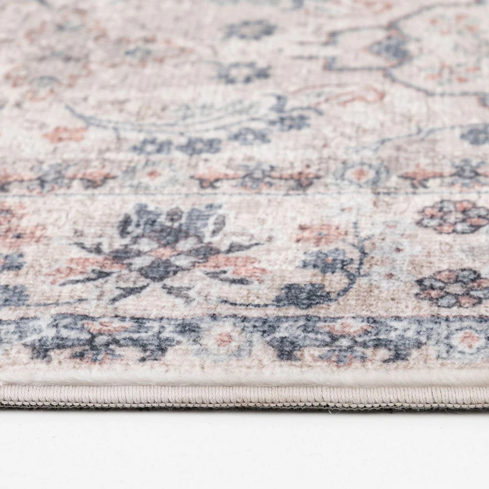 Banburry Light Grey and Dark Grey Woven Area Rug