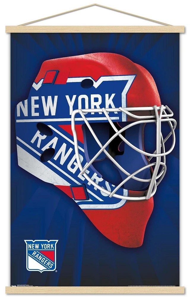 NHL New York Rangers - Mask 16 Wall Poster, 22.375" x 34"