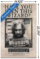 The Wizarding World: Harry Potter - Sirius Black Wanted Poster Wall Poster, 22.375" x 34"