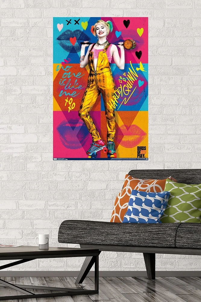 DC Comics Movie - Birds of Prey - Harley Quinn - Hammer Wall Poster, 22.375" x 34"