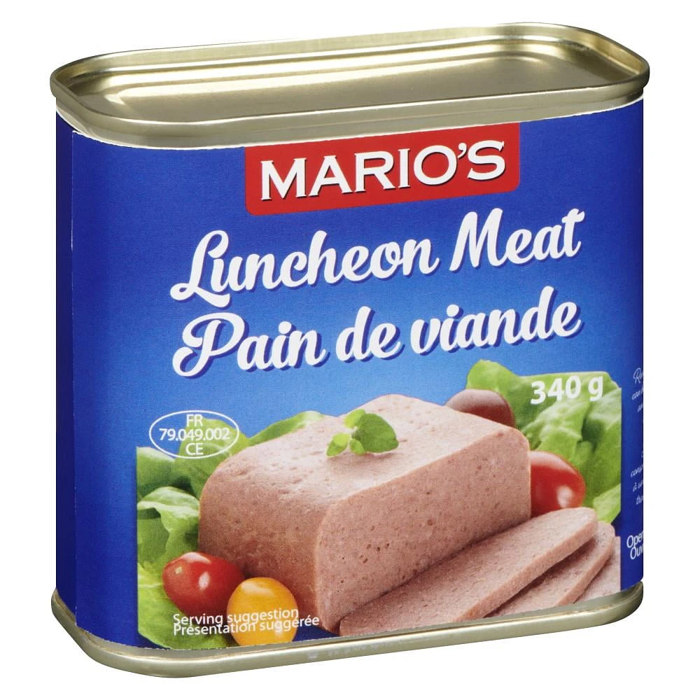 MARIO'S Luncheon Meat 340 Grams Canned, Mario's Luncheon Meat 340 g