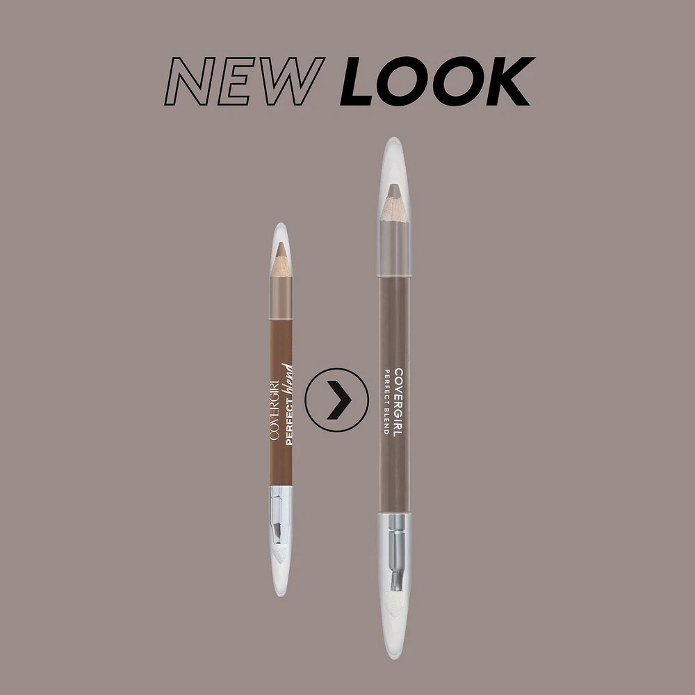 COVERGIRL Perfect Blend Eye Pencil, defined look, precise line, smoky look, plush blender tip, smooth application, 100% Cruelty-Free
