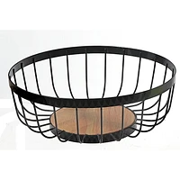 Fruit Basket With Rubber Wood Bottom