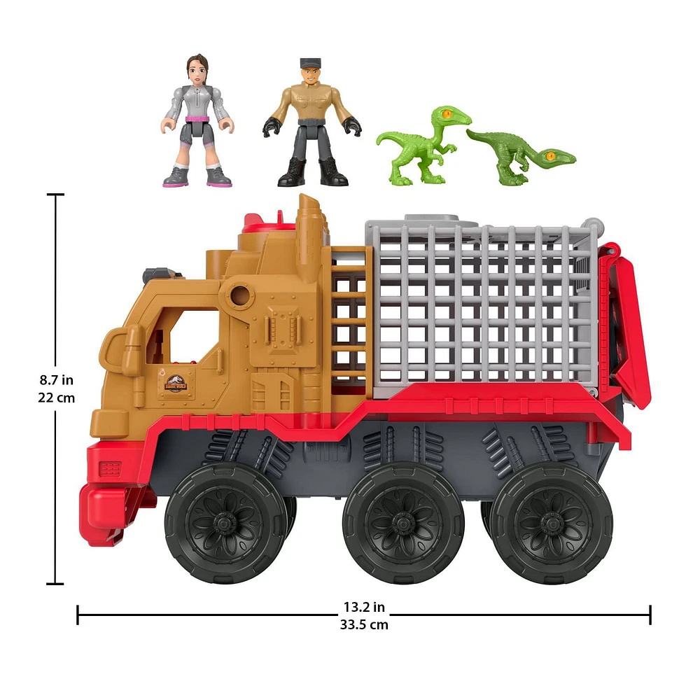 Imaginext Jurassic World: La Colo du Crétacé-Coffret Camion de Capture et Yaz