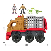 Imaginext Jurassic World: La Colo du Crétacé-Coffret Camion de Capture et Yaz