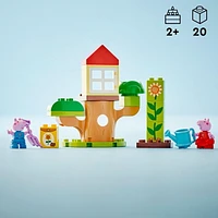 LEGO DUPLO Peppa Pig Le jardin et la cabane dans l’arbre de Peppa Cochon 10431 Ensemble de construction (20 pièces) Comprend 20 pièces, 2+ ans