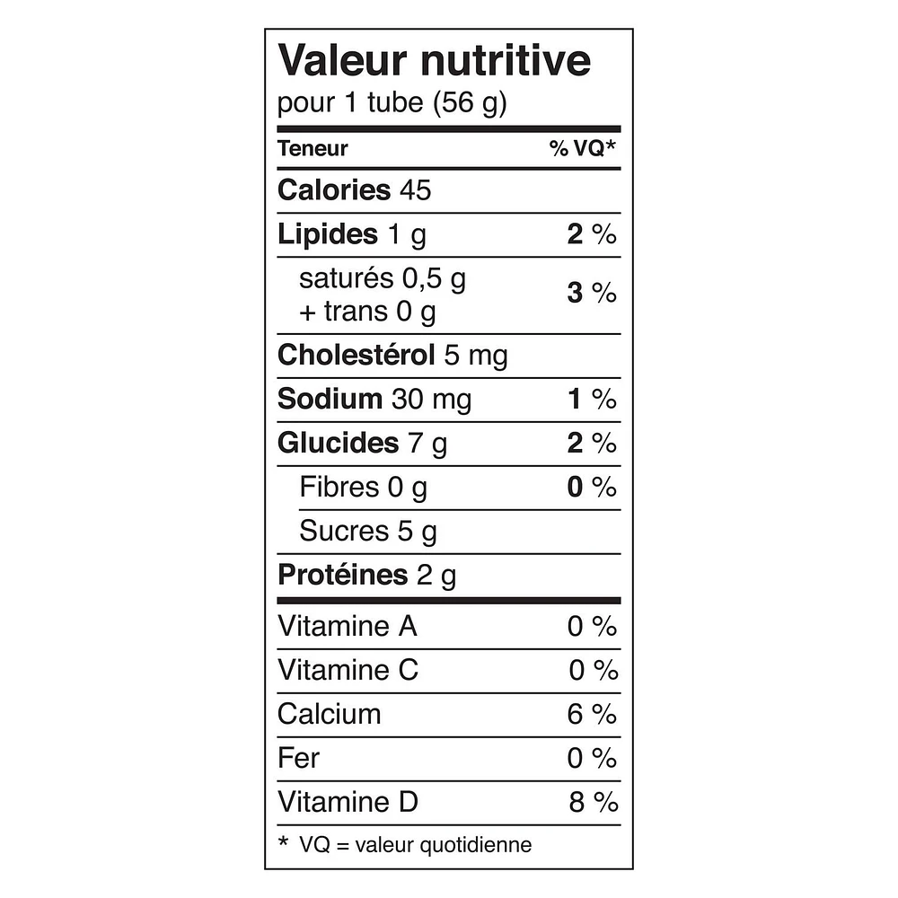 Yoplait 1% Yogurt Tubes, Peach and Blueberry, Kids Yogurt Snacks, 56 g, 8 ct