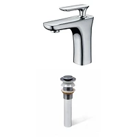 American Imaginations AI-33681 Ensemble de robinet en laiton sans plomb approuvé par CUPC à 1 trou de couleur chrome - Drain incl.