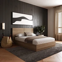 Nexera Milano Platform Bed with Headboard