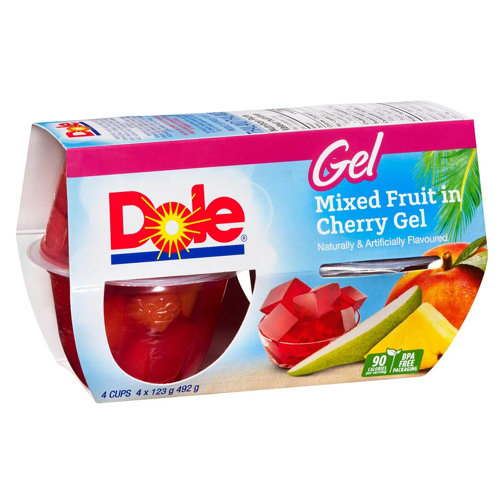 Dole Mixed Fruit in Cherry Gel, 4 Cups, 492 g