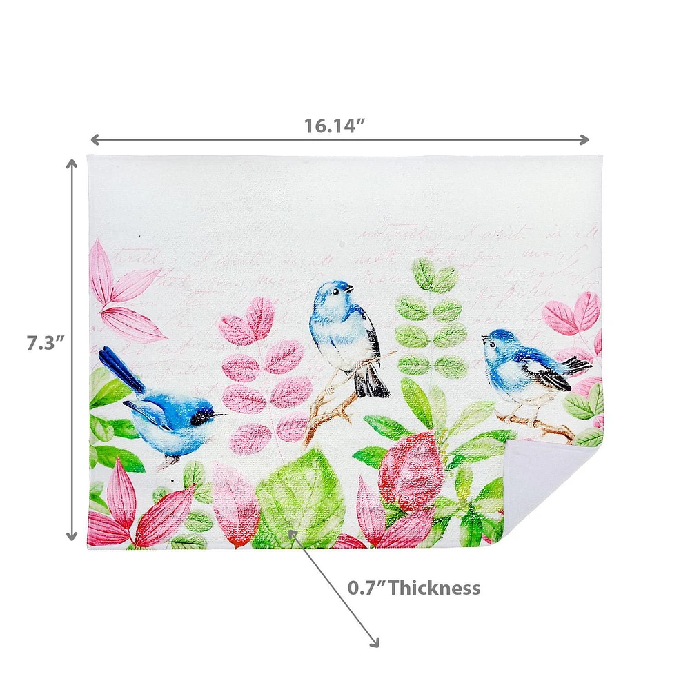Oiseau De Tapis De Séchage Microfibre