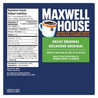 Maxwell House Decaffeinated Coffee Certified Compostable K-Cup® Coffee Pods, 30 Pods, 292g