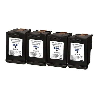 L-ink HP 65XL Pack de Cartouches à Jet d'encres Noir à Rendement Élevé Compatible (N9K04AN