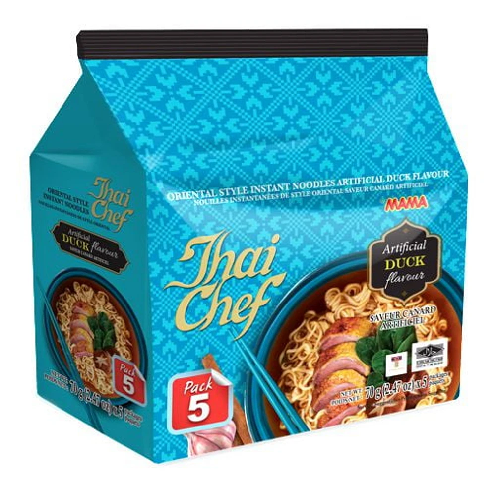 Thai Chef Instant Noodles  Duck Flavour, 5 X 70 g