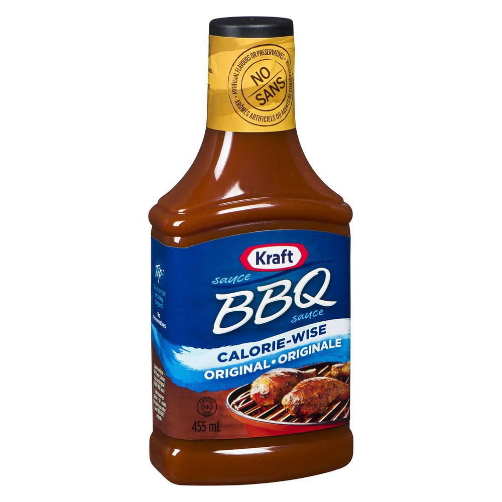 Kraft BBQ Sauce, Light, 455mL