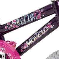 Movelo Razzle Vélo de 16 pouces pour filles, Rose / Violet Âges 4-6