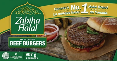 Zabiha Halal Beef Burgers