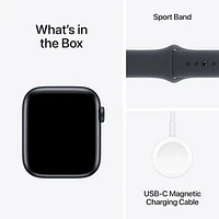 Apple Watch SE - 44mm - GPS - Midnight Aluminum Case with Midnight Sport Band - Small / Medium