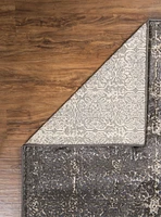 Tapis Bijou Illusion marine et beige de 5 pi x 7 pi 6 po