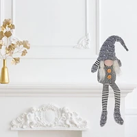 Christmas Grey Gnome Planf Shelf Dangler 21,6 "