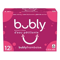 Bubly™ Eau Pétillante Saveur Framboise 12 x355 mL, Canettes 12 x355 mL