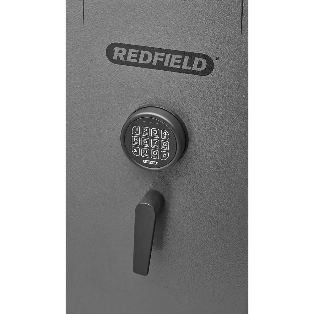 Coffre-fort pour armes à feu Canadian Shield de 53 po de hauteur avec serrure électronique programmable et protection contre le feu | Acier de calibre 14 | Capacité de 12 armes à feu