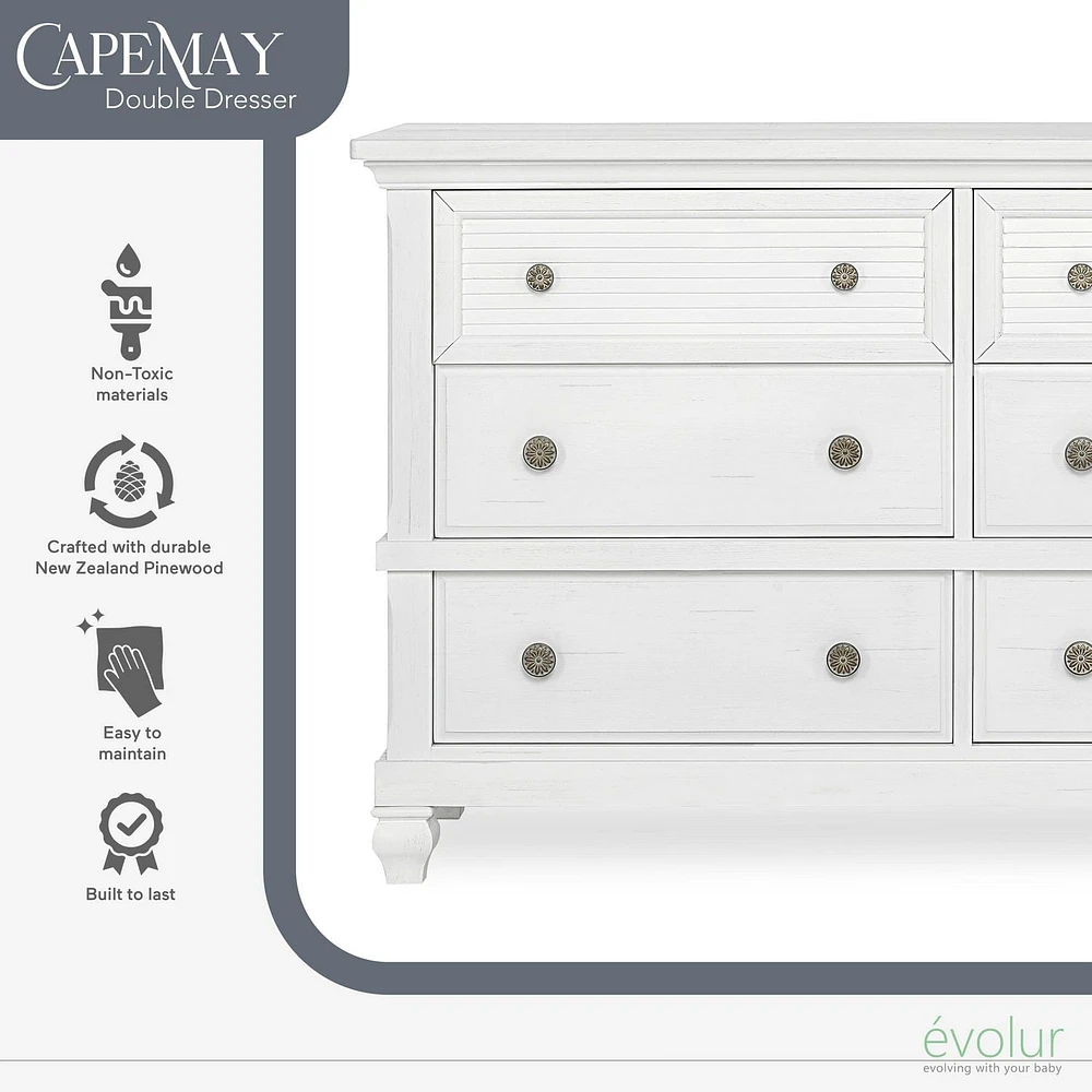 Evolur Signature Cape May Double Commode, Modèle #896-WW