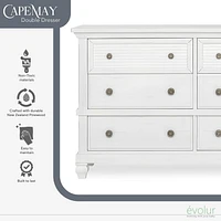 Evolur Signature Cape May Double Commode, Modèle #896-WW