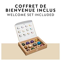 Nespresso Vertuo Next Coffee and Espresso Machine by Breville with Aeroccino Milk Frother, Light Grey, 7 cup sizes