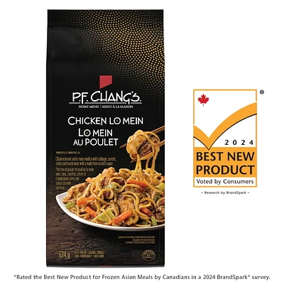 Lo Mein au poulet P.F. Chang’s MENU À LA MAISONMC - Surgelé et prêt en quelques minutes - Sans colorants, arômes, ni agents de conservation artificiels POELE POU LO MEIN