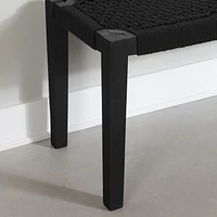 Banc en bois et en corde de la collection Balka South Shore