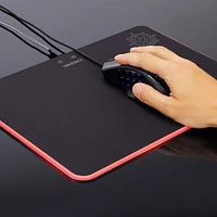 ENHANCE Large LED Gaming Mouse Pad with Soft Fabric Surface