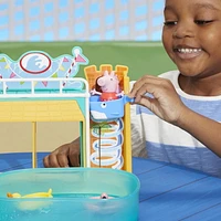 Peppa Pig Le parc aquatique de Peppa, coffret avec 2 figurines et 15 accessoires, jouet pour enfants À partir de 3 ans