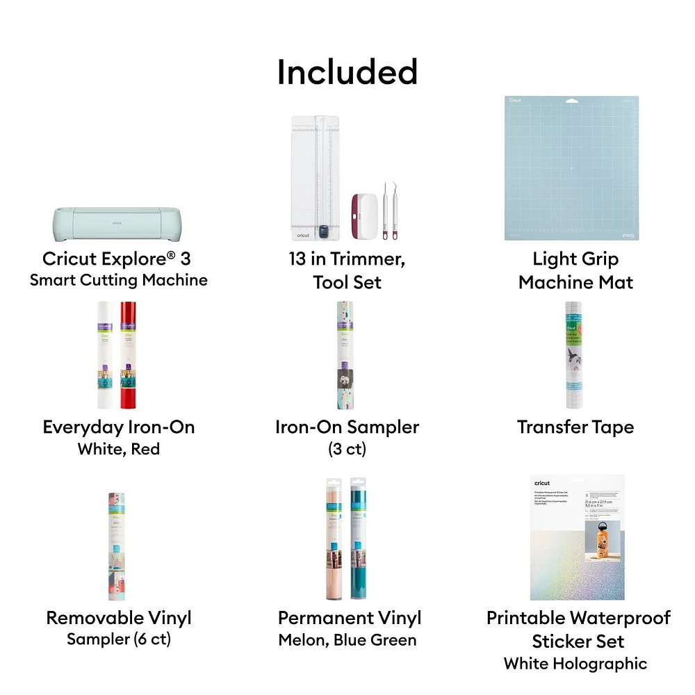 Cricut Explore® 3 + ensemble pour débutant