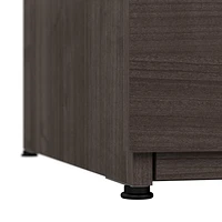 Bestar Logan 28W 2 Drawer Lateral File Cabinet in medium gray maple