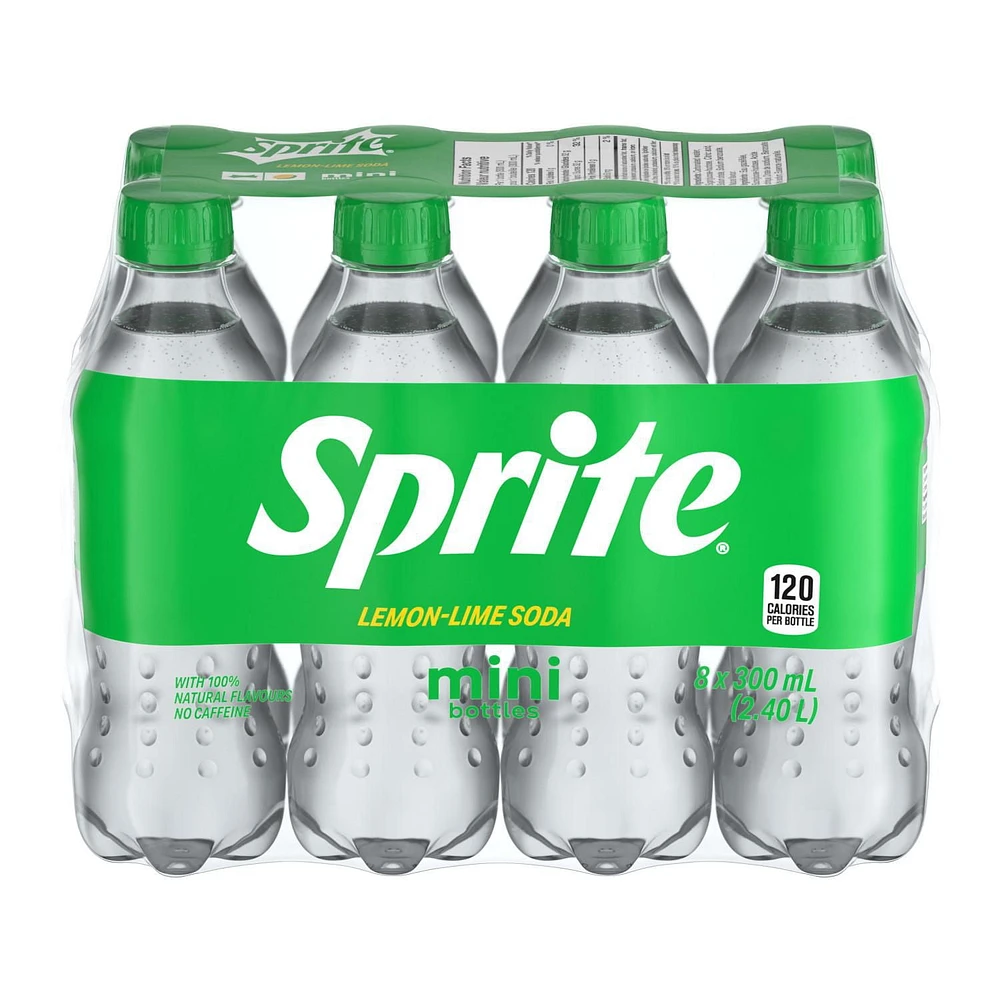 Sprite 300mL Mini Bottle, 8 Pack, 300mLx8