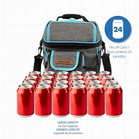 Sac Isotherme Ozark Trail 24 Cannettes, Multiples Poches, Capacité De 8.37Qt Glacière