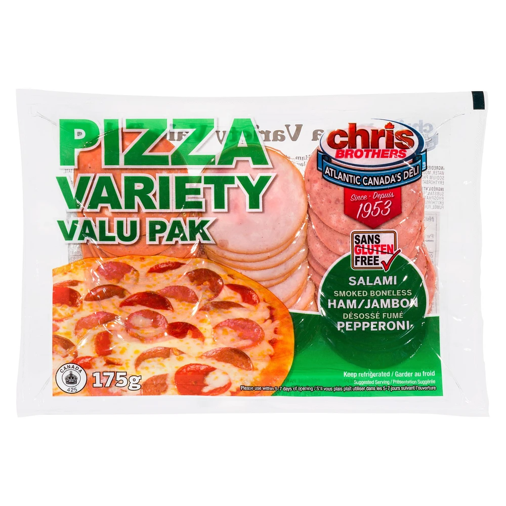 Chris Brothers pizza variety pack, 175 grams