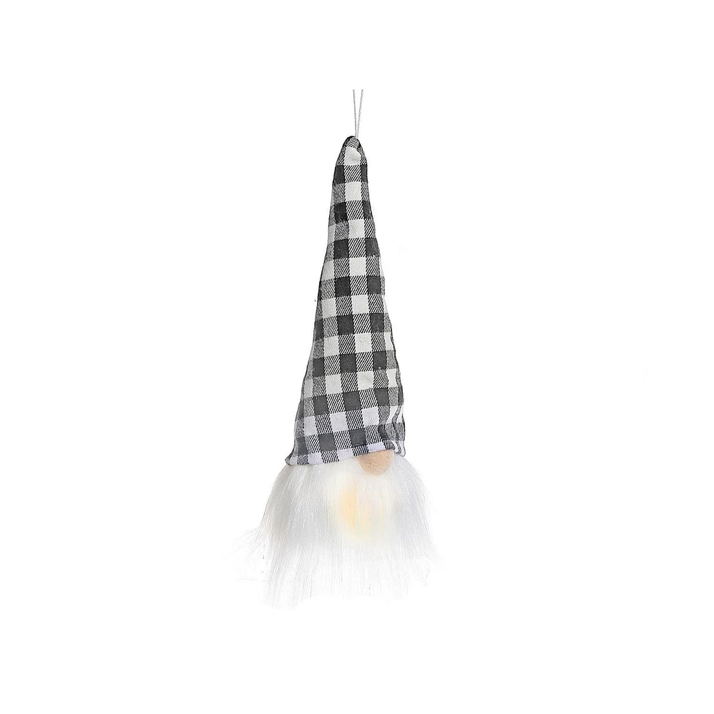 Led White Buffalo Sitter Gnome