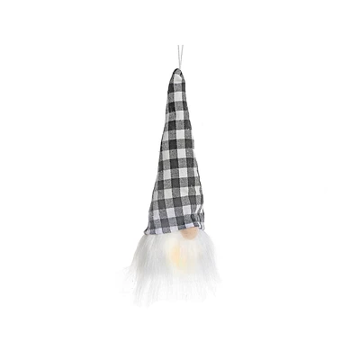 Led White Buffalo Sitter Gnome