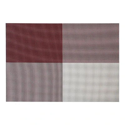 Vinyl Placemat Tempo Rouge - Ensemble De 12