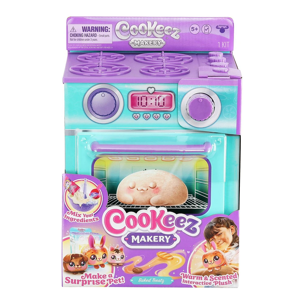 Cookeez Makery Four Playset avec pain en peluche Peluche parfumée incluse