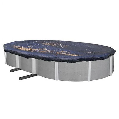Blue Wave Couverture de piscine filet para-feuilles hors-terre - ovale